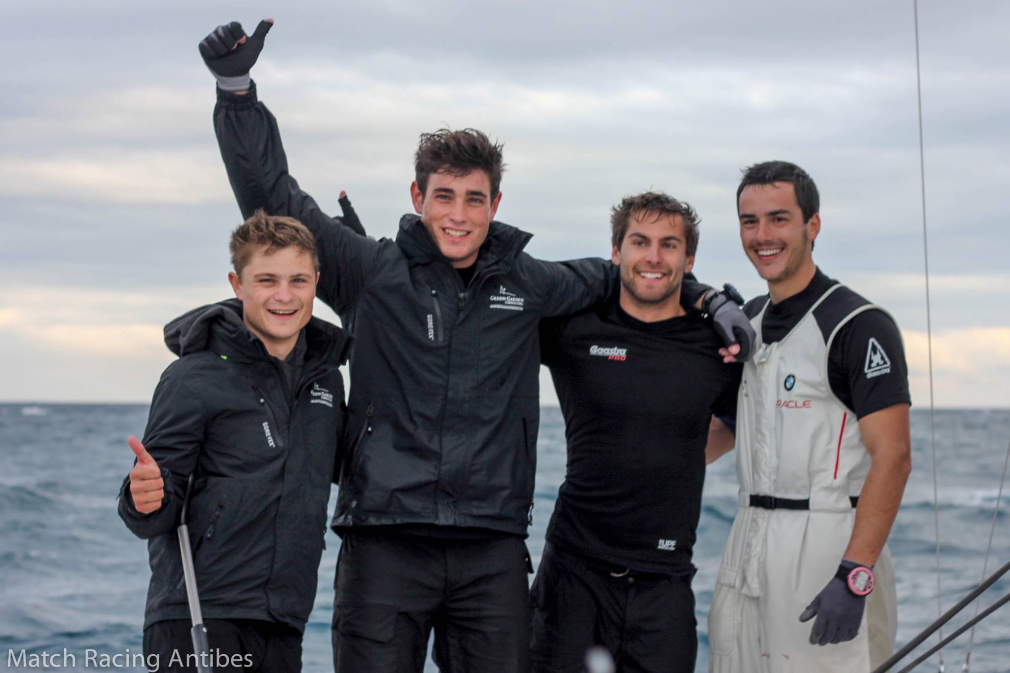 Equipage de Robin Follin, avec Timothé Lapauw, Gaulthier Germain et Jules Bidegaray